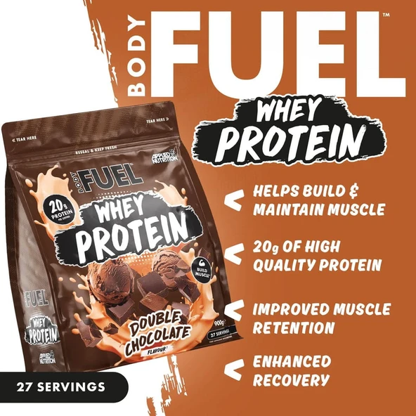 Applied Nutrition BODYFUEL Whey Protein 900gr Double Çikolata Aromalı - Resim 2
