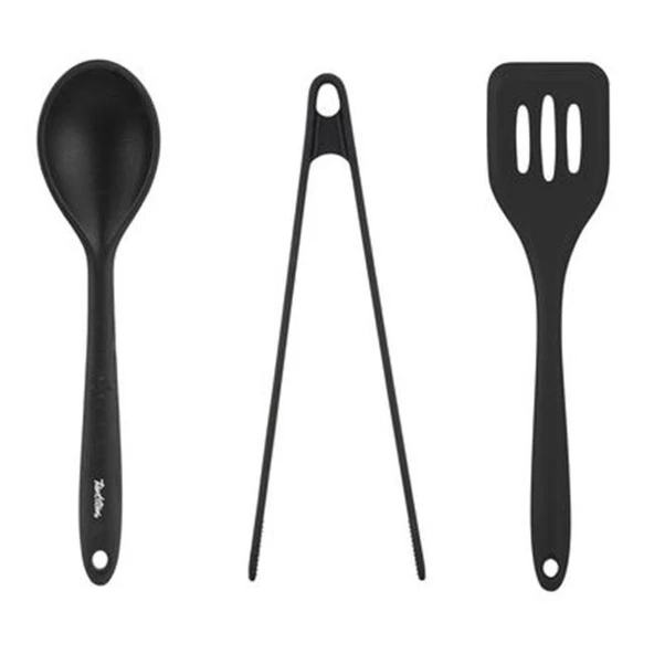 Tantitoni Füme Silikon 3lü Büyük Servis Seti ürün görseli