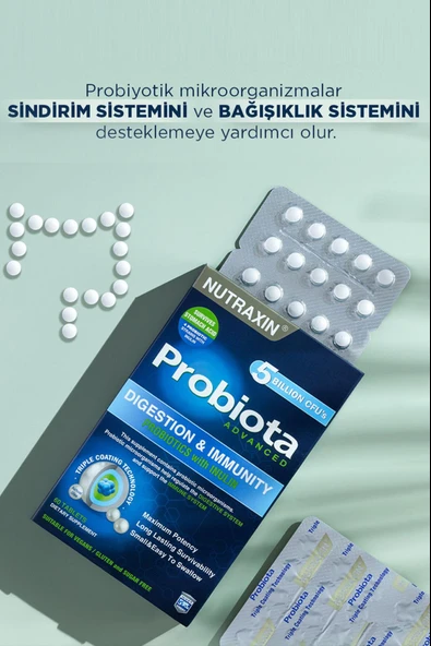 Nutraxin Probiota Advanced 60 Tablet - Resim 2
