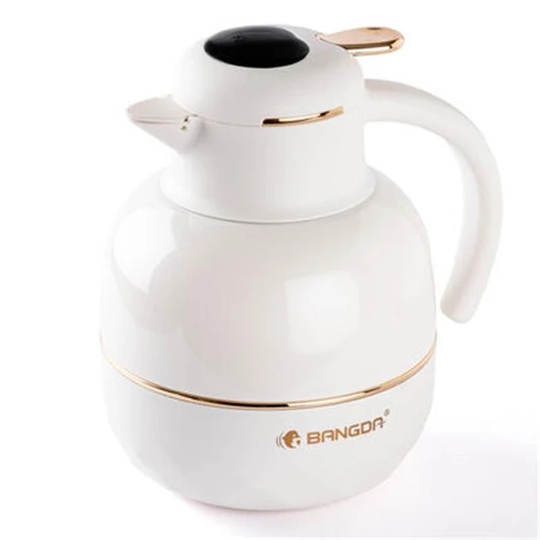 Tantitoni 012-01 Bej Paslanmaz Çelik Termometreli ve Süzgeçli Çay Termosu 1.2Lt ürün görseli