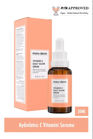 Maruderm C Vitamini ve Peptid Aydınlatıcı Cilt Bakım Serumu 30 ml - Resim 2