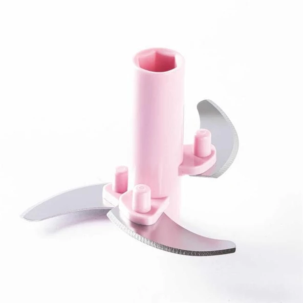 Tantitoni Füme Pembe Küçük Pratik Doğrayıcı 400Ml - Resim 2