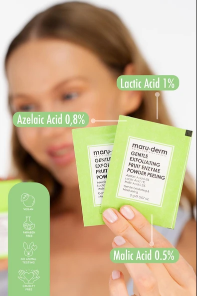 Maruderm Aha Meyve Enzim Hassas Toz Peeling 60 gr - Resim 4