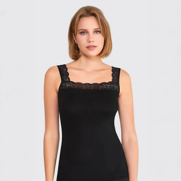 Berrak 7014 Kadın Kalın Askılı Atlet - Resim 2