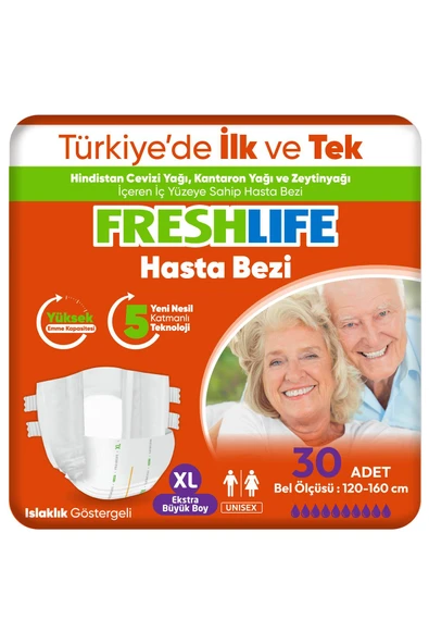 Freshlife Yetişkin Hasta Bezi Xl Beden 120 Adet ürün görseli 1
