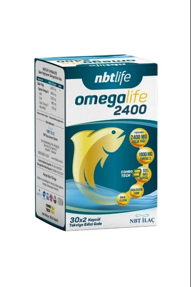 NBT Life Omegalife 2400 60 Kapsül ürün görseli