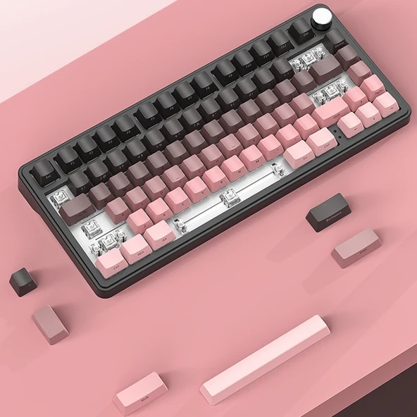 Black Gradiant RGB Kablosuz Hotswap Mekanik Gaming Klavye Oyuncu Klavye - Resim 10