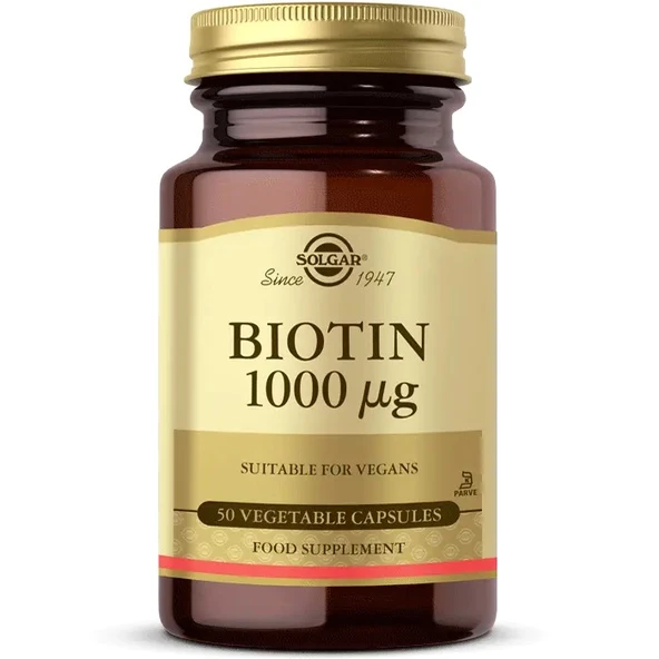 Solgar Biotin 1000 Mcg 50 Kapsül ürün görseli
