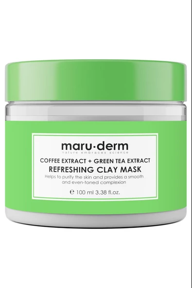 Maruderm Kahve Özü Yeşil Çay Özü Tazeleyici Kil Maskesi 100 ml - Resim 2
