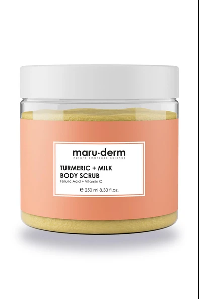 Maruderm Zerdeçal Süt C Vitamini Ferulik Asit 250 ml Vücut Peelingi - Resim 2