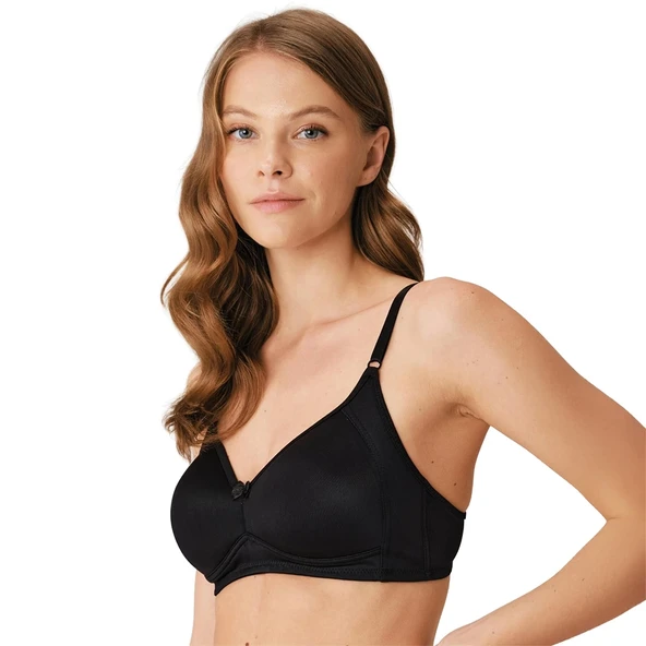 Anıl 3419 Kadın Balensiz Desteksiz Dolgusuz Toparlayıcı Yumuşak Süngerli Günlük Klasik Küçültücü Sütyen - Resim 3