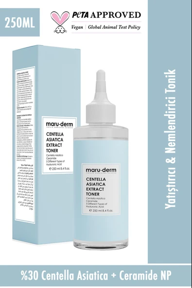 Maruderm Centella Asiatica Yatıştırıcı & Ceramide Nemlendirici Tonik 250 Ml ürün görseli