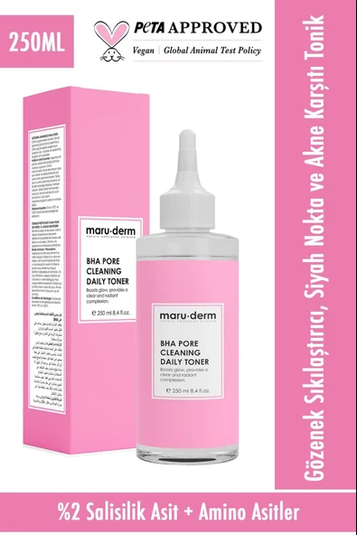 Maruderm Bha Gözenek Sıkılaştırıcı, Siyah Nokta Karşıtı Tonik 250 ml ürün görseli