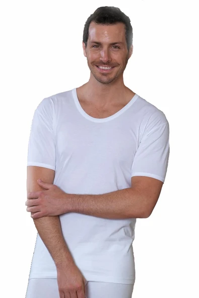 Şahinler ME001 Erkek Kısa Kol Büyük Beden Atlet No:64 (3XL) - Resim 2