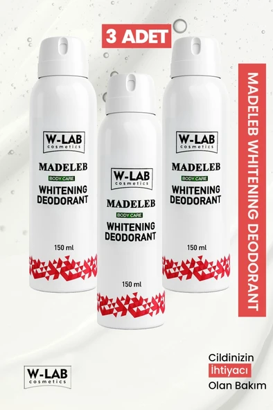W-Lab Kozmetik Whitening Deodorant 3 lü Set ürün görseli
