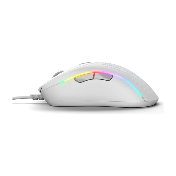 Glorious Model D 2 26000 DPI 67g Kablolu RGB Ergonomik Gaming Mouse – Mat Beyaz (GLO-MS-DV2-MW) - Resim 3
