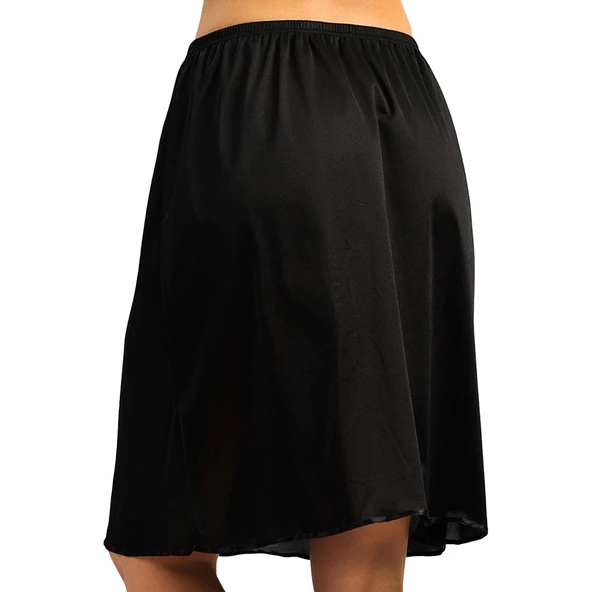 Anıl 616 Kadın Polyamid Kumaşlı Diz Altı Uzun Etek Altı Jüpon - Resim 7