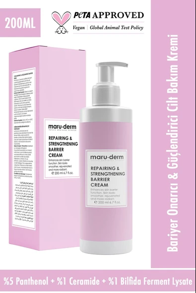 Maruderm Bariyer Onarıcı & Güçlendirici Ceramide Cilt Bakım Kremi 200 Ml - Resim 2