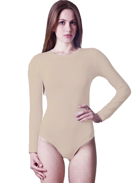 Dono 2340 Kadın Uzun Kollu Çıtçıtlı Body - Resim 3