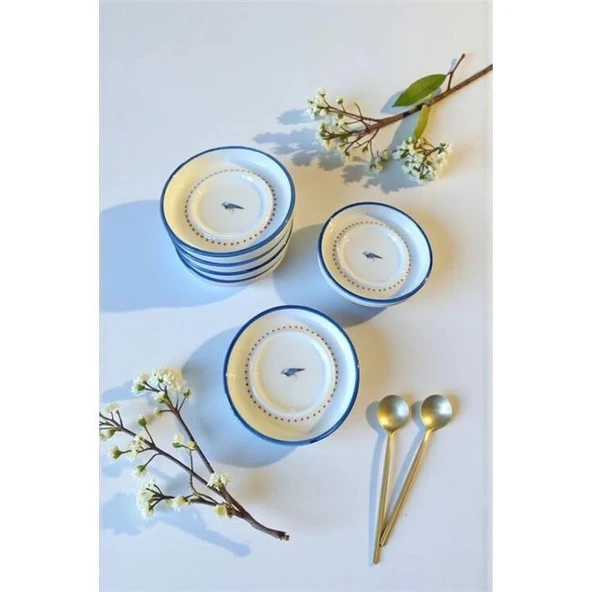 Akayev Porselen Birdy Çay Tabağı 6 Parça ürün görseli