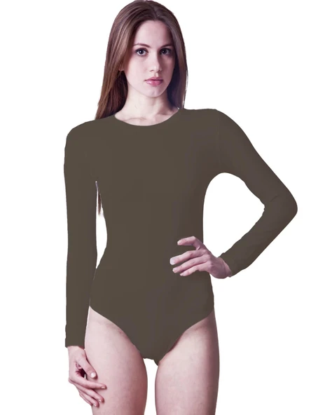 Dono 2340 Kadın Uzun Kollu Çıtçıtlı Body - Resim 4