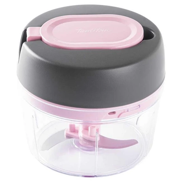 Tantitoni Füme Pembe Küçük Pratik Doğrayıcı 400Ml ürün görseli