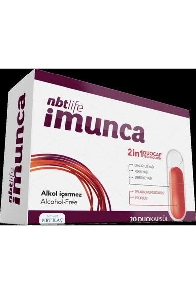 Nbtlife Imunca 20 Kapsül ürün görseli