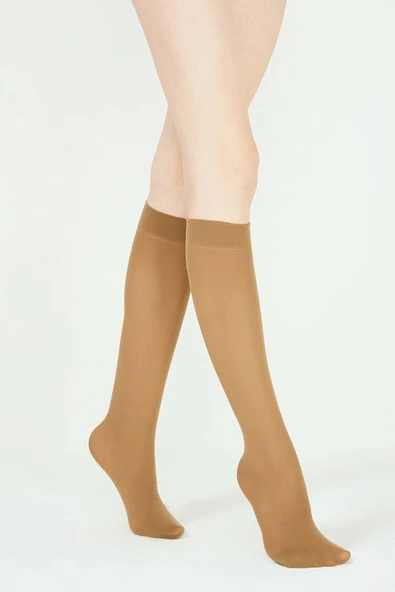 Penti Micro 40 (Mus) Düz Pantolon Dizaltı Çorap - Resim 2