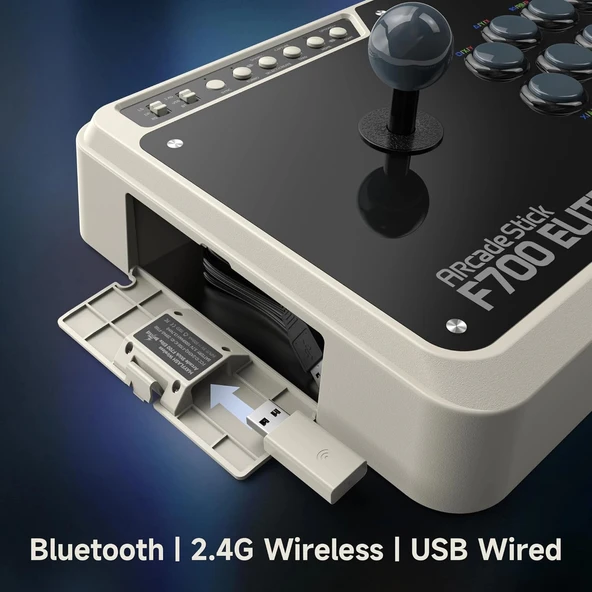 Mayflash Arcade Fight Stick F700 Elite Kablolu ve Kablosuz Bluetooth - Uyumlu Cihazlar Açıklamada - Resim 3