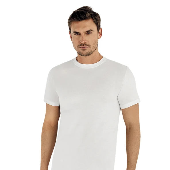 Şahinler ME003 O-Yaka Kısa Kol Büyük Beden Atlet No:64 (3XL) ürün görseli 1