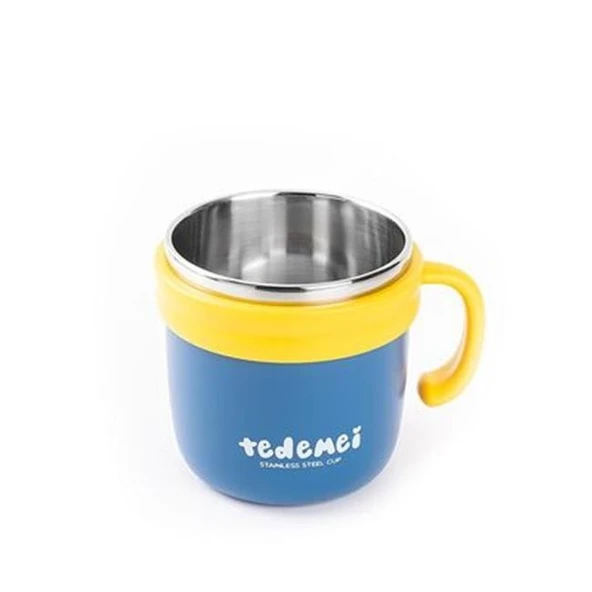 Tantitoni Tedemeı Paslanmaz Çelik Yuvarlak Yemek Taşıma Kabı 260ml - Resim 2