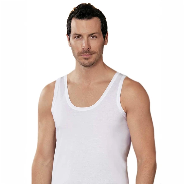 Şahinler ME002 Erkek Askılı Büyük Beden Atlet No:64 (3XL) - Resim 4