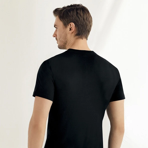 Şahinler ME004 Renkli O-Yaka Kısa Kol Büyük Beden Atlet No:60 (XXL) - Resim 2