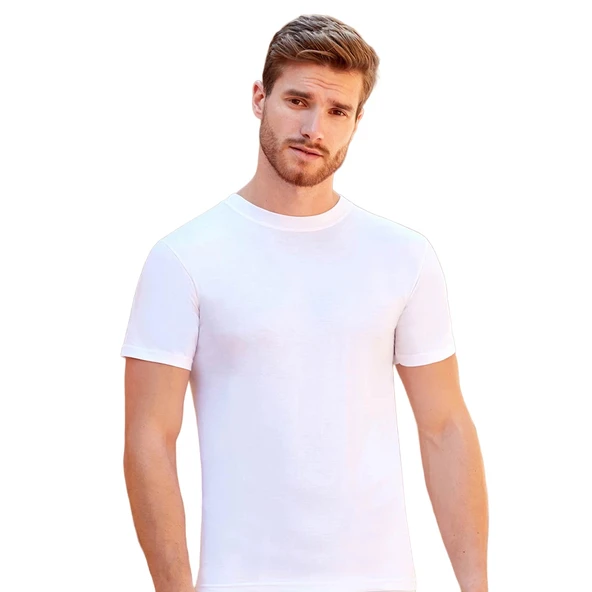 Berrak 1003 Erkek O Yaka Kısa Kol Atlet XXL - Resim 3