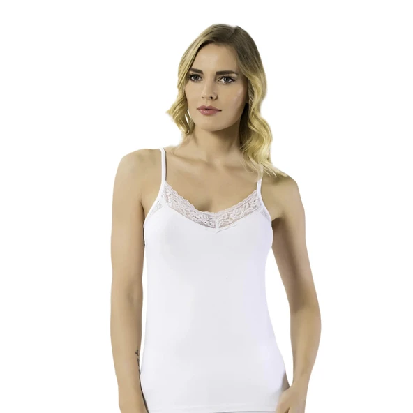 HMD B2496-2497 Kadın Likralı Dantelli Atlet ürün görseli 1