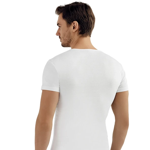 Şahinler ME026 Sporcu V-Yaka Kısa Kol Atlet No:56 (XL) - Resim 2