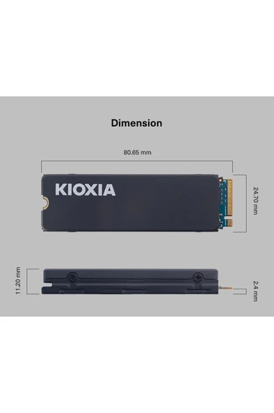 Kioxia Exceria LSC11K2T04G8 PCI-Express 4.0 2 TB M.2 SSD Outlet - Resim 3