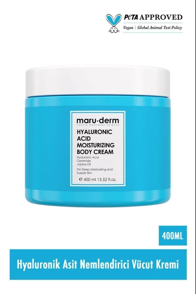 Maruderm Hyaluronic Acid Moisturizing Body Cream 400 ml - Resim 2