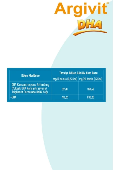 Argivit Dha Balık Yağı 10 Ml - Resim 4