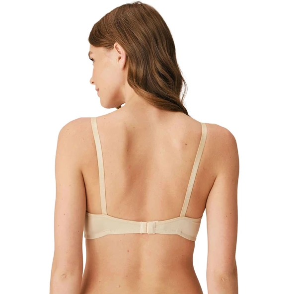 Anıl 3419 Kadın Balensiz Desteksiz Dolgusuz Toparlayıcı Yumuşak Süngerli Günlük Klasik Küçültücü Sütyen - Resim 5
