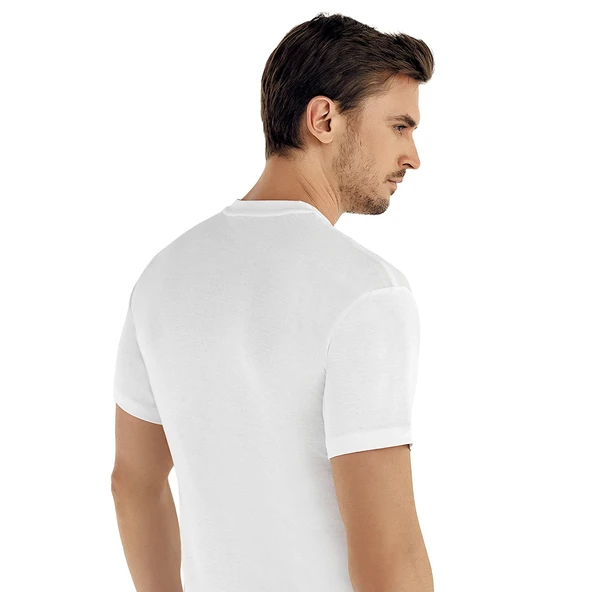 Şahinler ME022 Erkek Ribana O-Yaka Kısa Kol Atlet No:56 (XL) - Resim 2