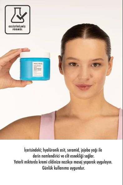 Maruderm Hyaluronic Acid Moisturizing Body Cream 400 ml - Resim 3