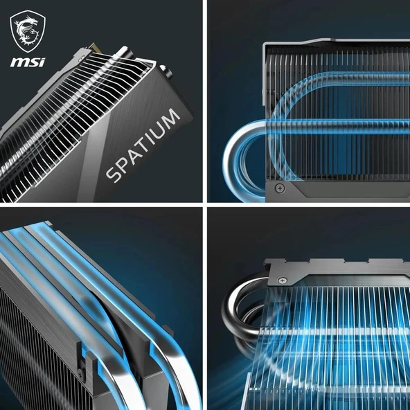 MSI Spatium M570 Pro Frozr Soğutuculu PCI-Express 5.0 2 TB M.2 SSD - Resim 7