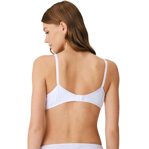 Anıl 512 Kadın Pamuklu Balensiz Desteksiz Toparlayıcı Klasik Sütyen - Resim 5