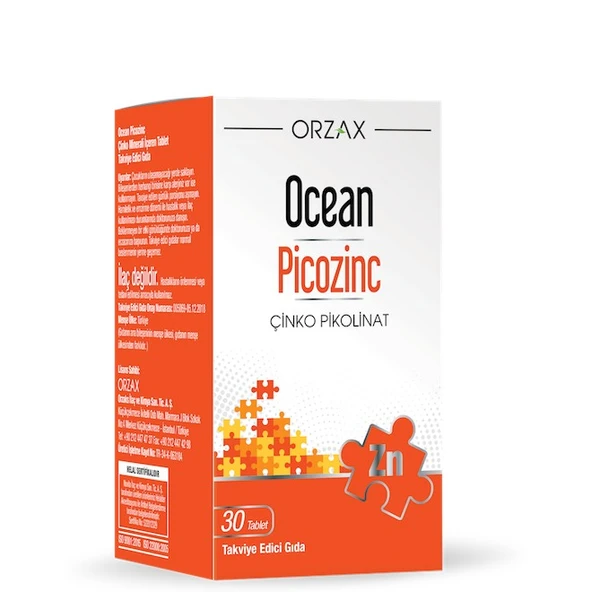 Ocean Picozinc 30 Tablet ürün görseli