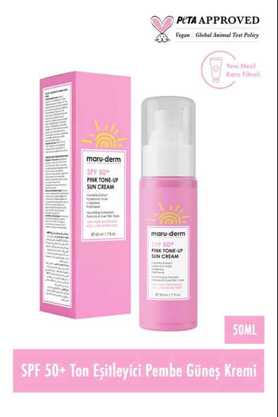 Maruderm Pembe Ton Eşitleyici Güneş Kremi SPF+50 50 ml ürün görseli
