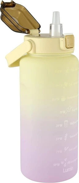 Lumin Water Bottle 2 Litre Su Matarası Bpa Free Su Şişesi Suluk ürün görseli 1