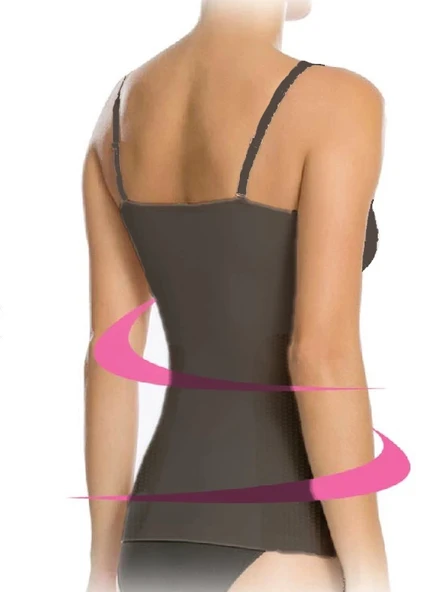 Elite Life 875 K-12 Kadın İnce Askılı Atlet Korse - Resim 2