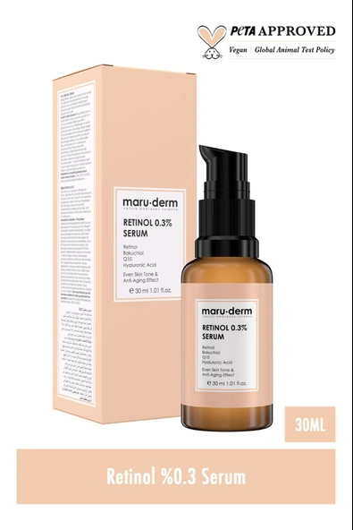 Maruderm Retinol %0.3 Cilt Yenileyici Bakım Serumu 30 ML - Resim 2