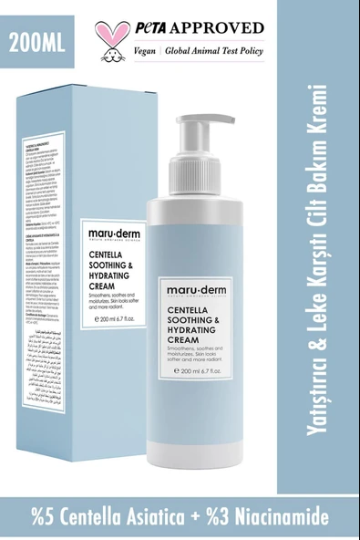 Maruderm Cica Centella Cilt Bakım Kremi 200 Ml - Resim 3